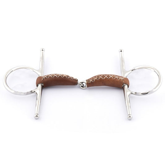 Jump'in Leather Jointed Full Cheek Snaffle Bit
