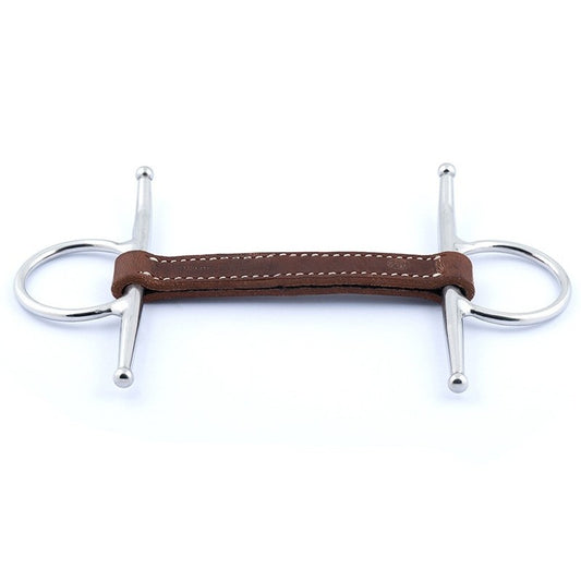 Jump'in Flat Leather Full Cheek Snaffle Bit