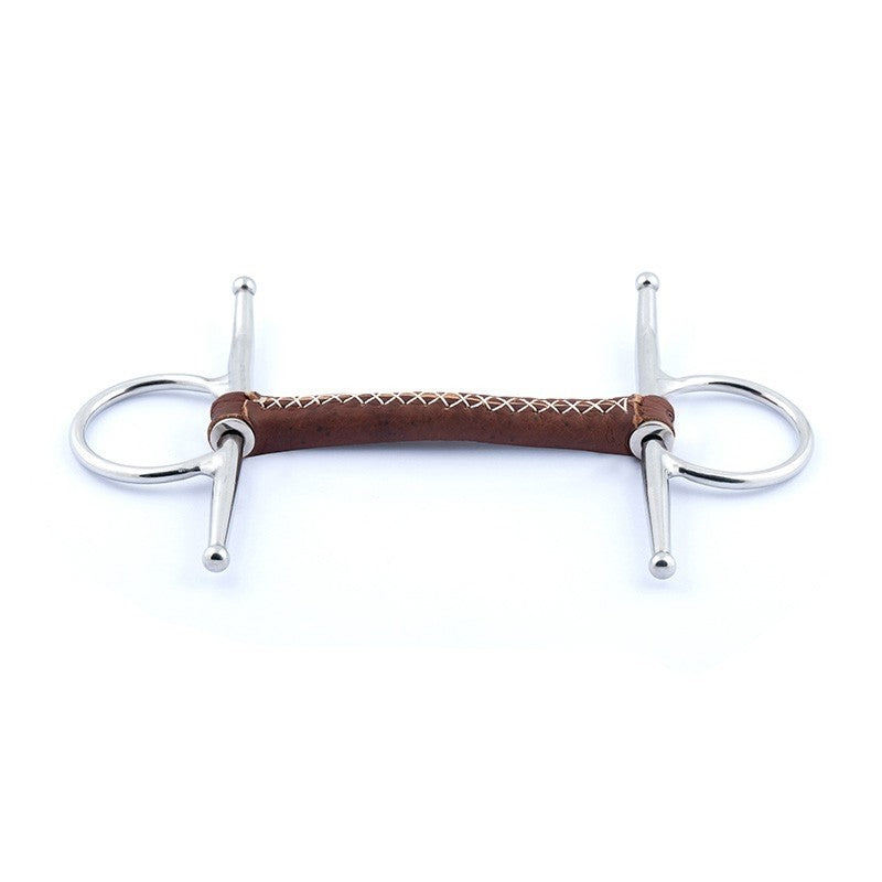 Jump'in Round Leather Full Cheek Snaffle Bit