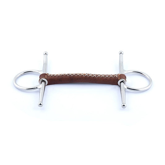 Jump'in Round Leather Full Cheek Snaffle Bit