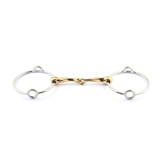 Jump'in Copper Slow Twisted Balding Gag Bit