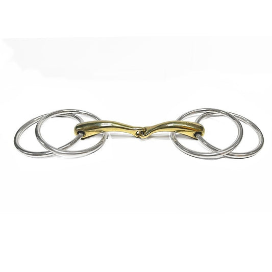 Jump'in Copper Curve Comfort jointed Wilson Snaffle Bit