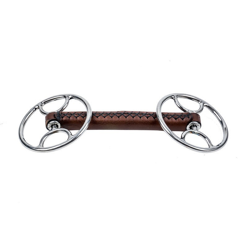 Trust Inno Sense Leather Swivel Cartwheel gag Bit