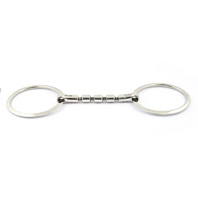 Jump'in Triple Barrel Locking loose Ring Snaffle Bit