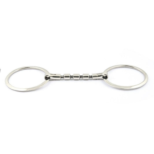 Jump'in Triple Barrel Locking loose Ring Snaffle Bit