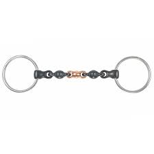Shires Black Sweet Iron Waterford Loose Ring Snaffle Bit