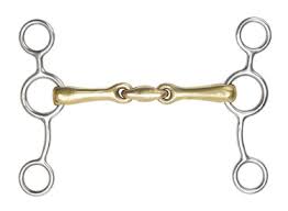 Shires Brass Alloy Copper Lozenge Tom Thumb Gag Bit