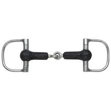 Shires Rubber Jointed D-Ring Snaffle Bit