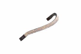 Shires Velociti GARA Wide Diamante Browband - Peach