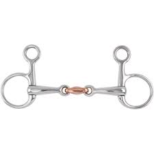 Shires Copper Lozenge Hanging Cheek Snaffle Bit