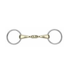 Shires Brass Alloy Copper Lozenge Loose Ring Snaffle Bit