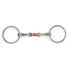 Shires Copper Lozenge Loose Ring Snaffle Bit (Copy)
