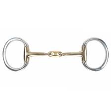 Shires Brass Alloy Copper Lozenge Eggbutt Snaffle Bit