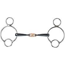 Shires Black Sweet Iron Copper Lozenge Universal Gag Bit
