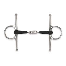 Shires Equikind+ Rubber Lozenge Full Cheek Snaffle Bit