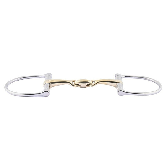 Jump'in Copper Lozenge D-Ring Snaffle Bit