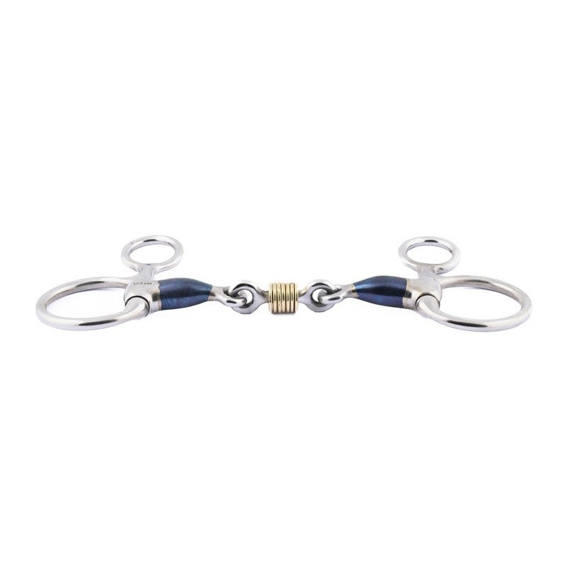 Jump'in Sweet Iron Copper Roller Hanging Cheek Snaffle Bit