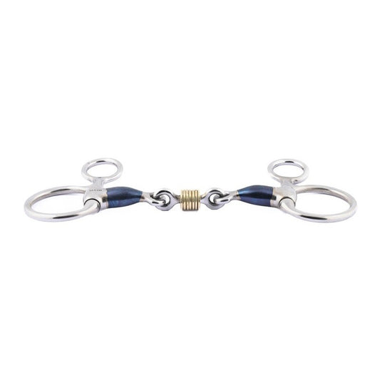 Jump'in Sweet Iron Copper Roller Hanging Cheek Snaffle Bit