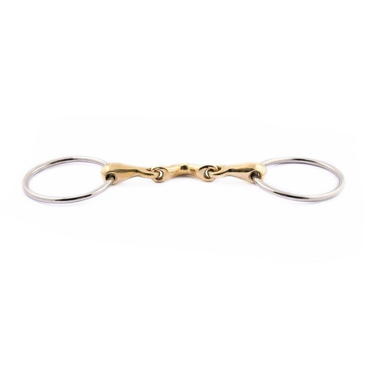 Jump'in Copper Half Moon Loose Ring Snaffle Bit