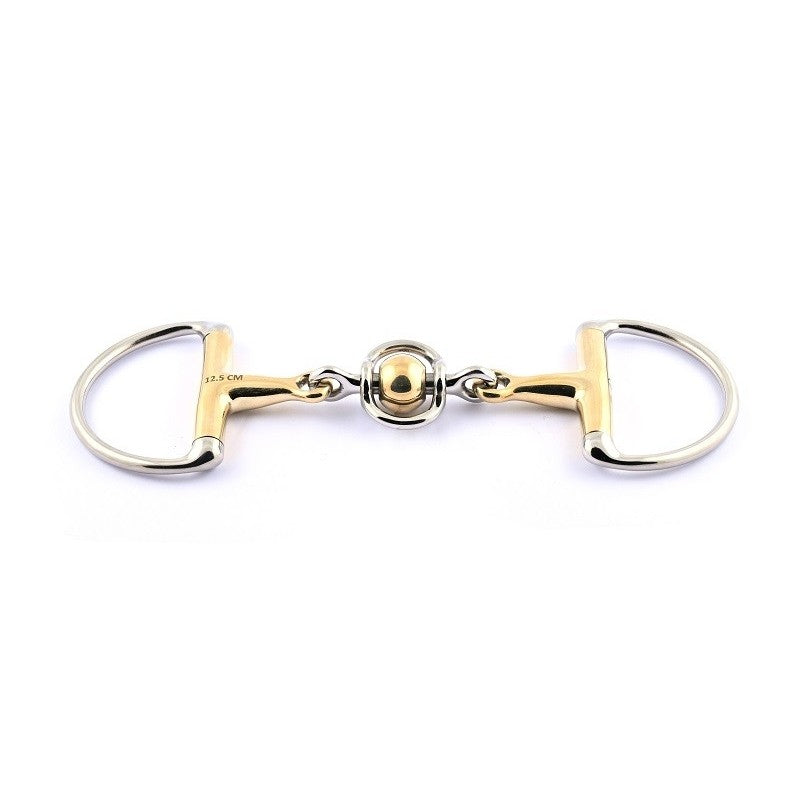 Jump'in Copper Roller Spinner Eggbutt Snaffle Bit