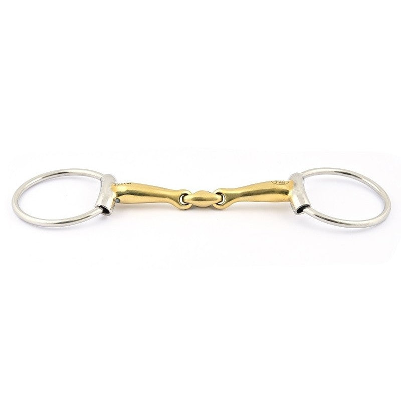 Jump'in Copper Lozenge Sleeved Loose Ring Snaffle Bit
