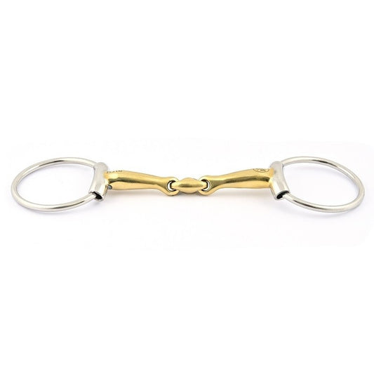 Jump'in Copper Lozenge Sleeved Loose Ring Snaffle Bit