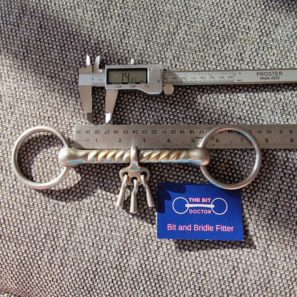 5" breaking loose ring bradoon snaffle Bit B1355