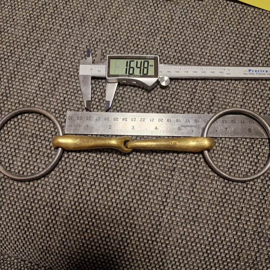 5.75" neue schule demi anky loose ring snaffle bit B724