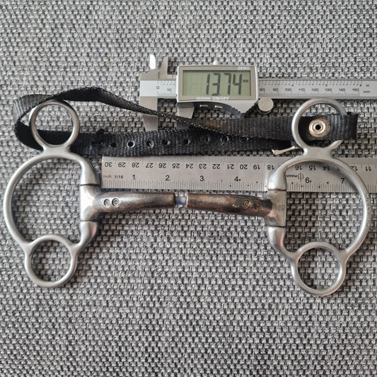 4.75" 120mm bombers cable eggbutt 2.5 ring universal gag Bit B1500