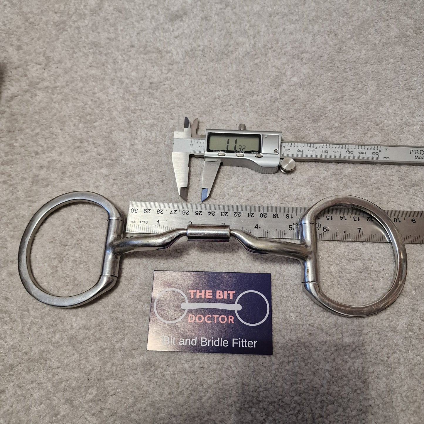 5" Myler mb04 low ported comfort barrel eggbutt snaffle bit B257