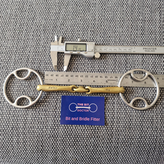 5.75" Neue Schule Bevel Tranz angle lozenge snaffle Bit B1024