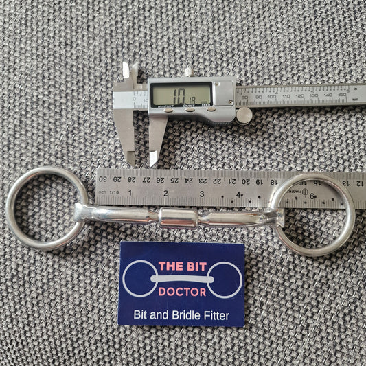 4.5" horsemanship saddery HP relief mullen barrel loose ring snaffle bit B583