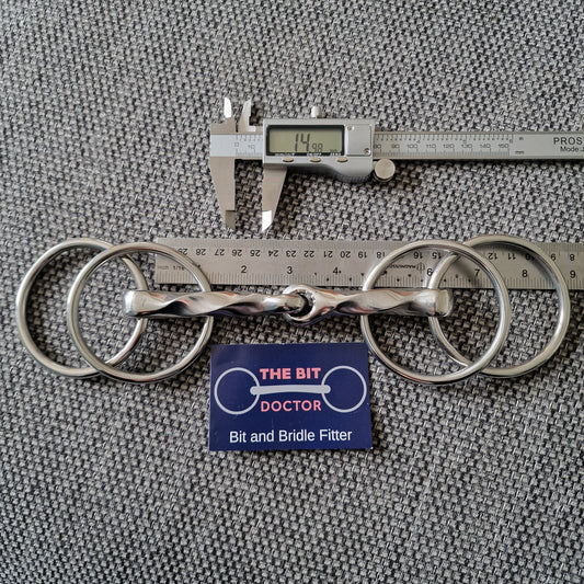 5.75" new custom slow twisted jointed wilson snaffle Bit B1306