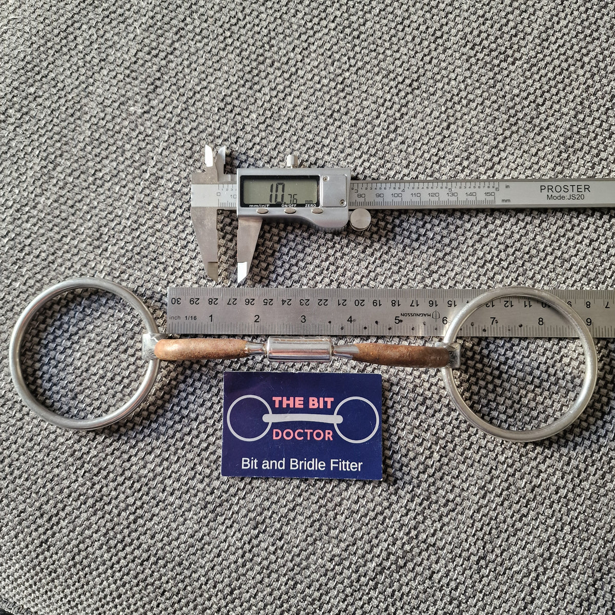 5.5" myler mb01 mullen Barrel Loose ring snaffle Bit B1817