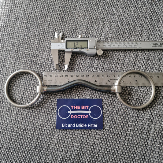 5.25" new sweet iron ported loose ring snaffle Bit B1300