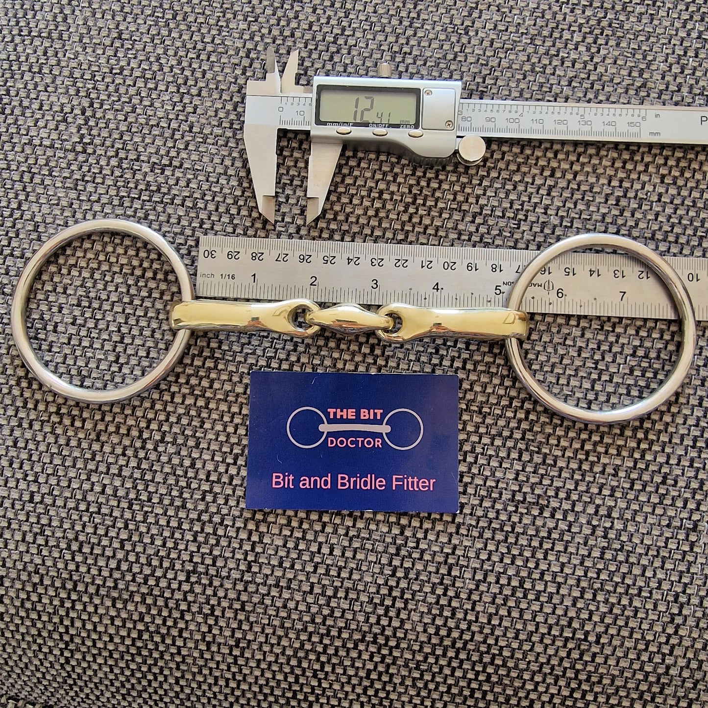 5" anatomical loose ring copper lozenge snaffle Bit B1529