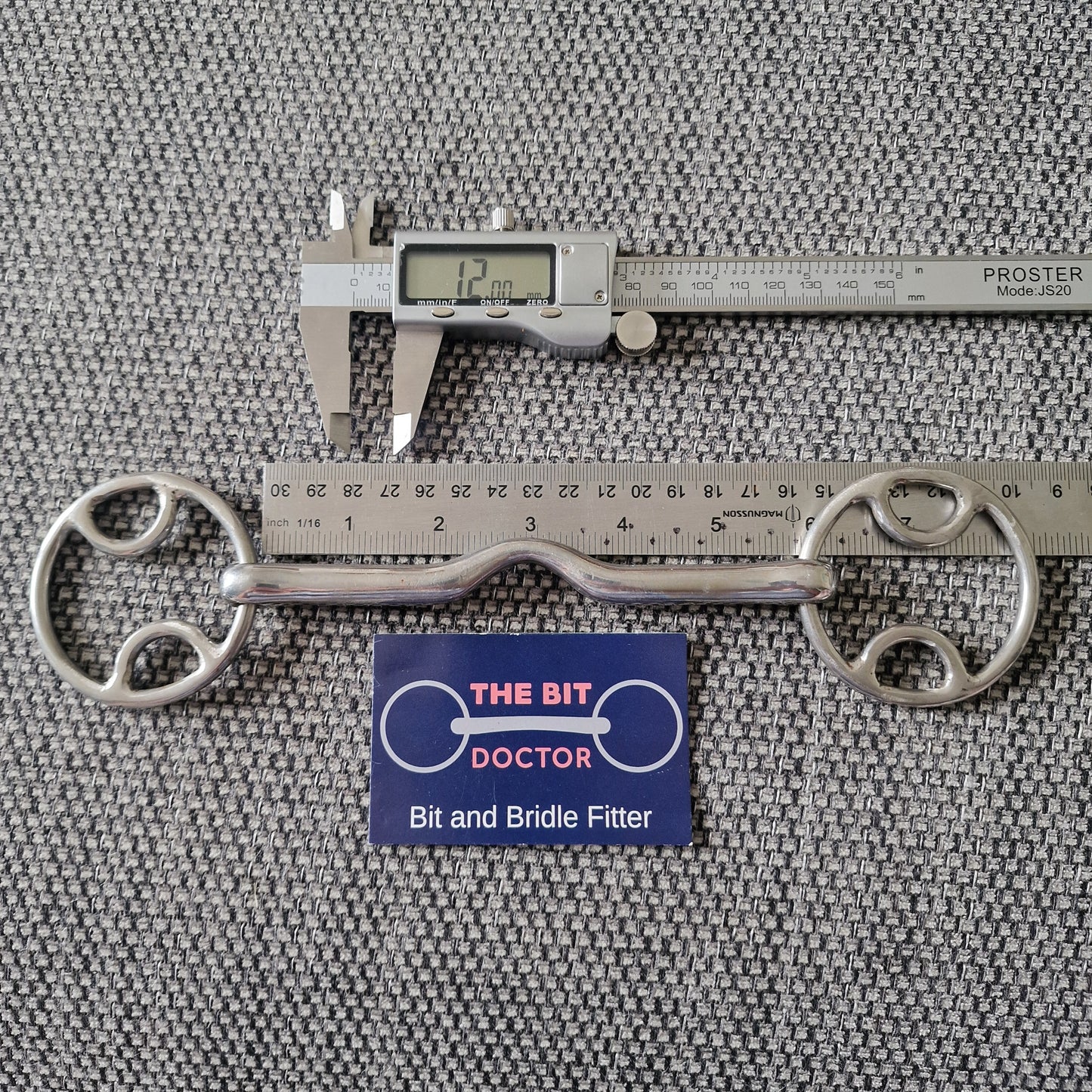 5.75" fylde / abbey custom magic cambridge port bevel bradoon bit B1132