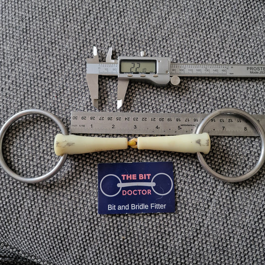 5.5" Nathe jointed loose ring snaffle bit B1202
