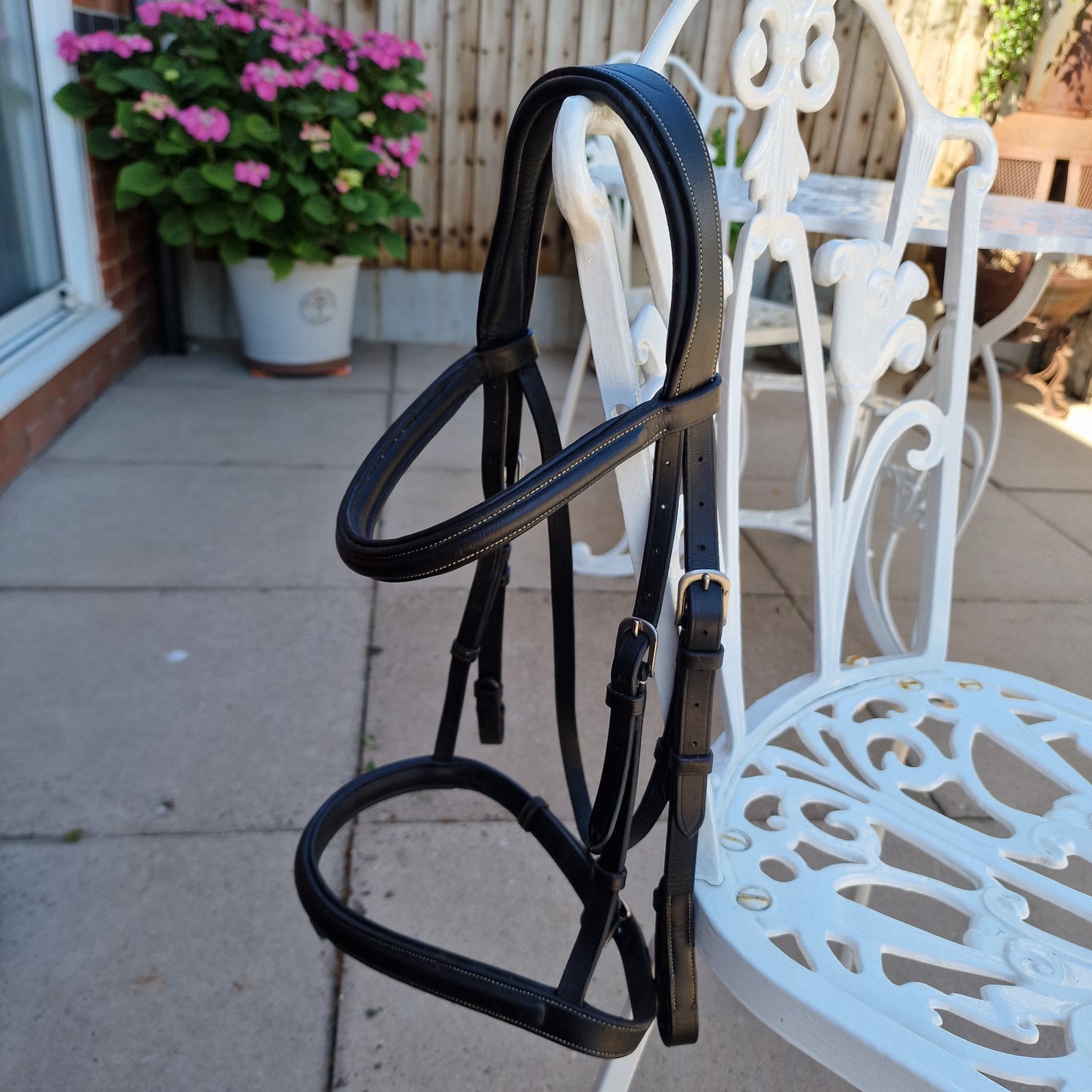 Full black Dy'on padded flash bridle A30