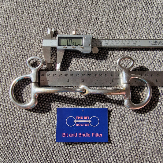 5.5" horsemanship saddery orbit hanging cheek snaffle Bit B1410