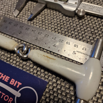 5.5" beris jointed d-ring snaffle Bit B1344