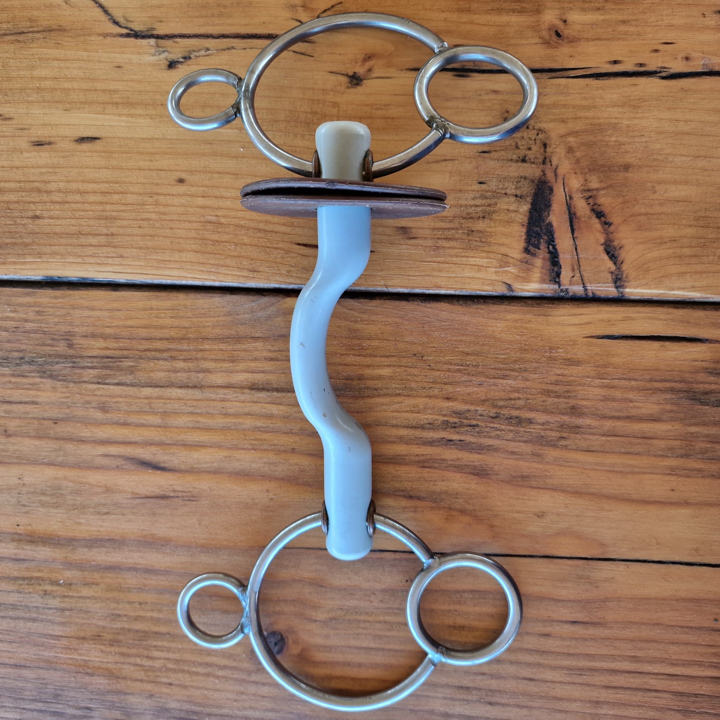 5" beris ported soft 2.5 ring universal gag Bit B1858