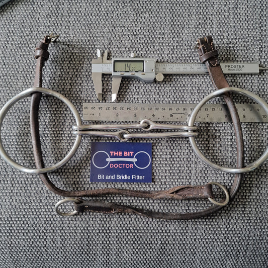 5.75" Abbey custom barrie w-mouth balding gag bit B476