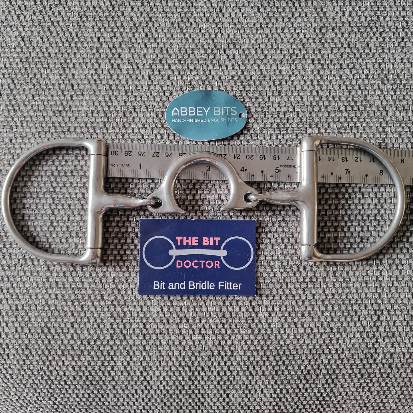 5.5" new abbey Custom segundo d-ring snaffle Bit B1170