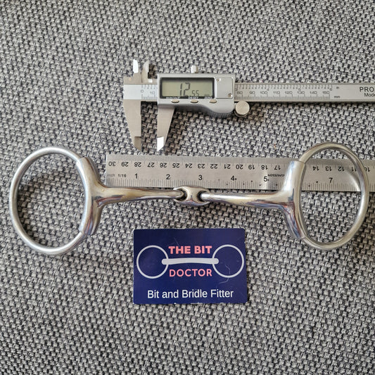 5.25" horsemanship saddery eclipse lozenge lip relief loose ring snaffle bit B102