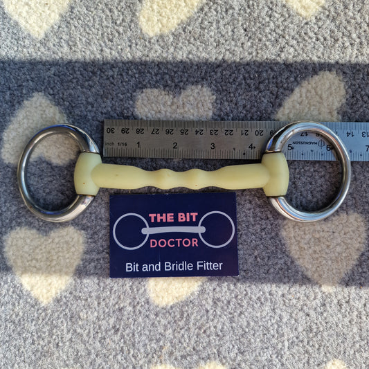 4" new happy mouth mullen eggbutt snaffle bit B168