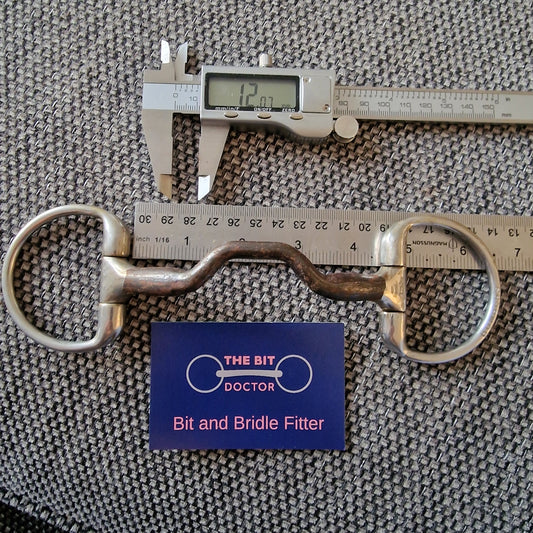 4.25" 110mm bombers happy tongue eggbutt snaffle Bit B1293