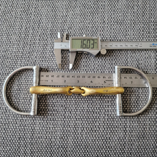 5.75" neue schule d-ring verbindend snaffle bit B112