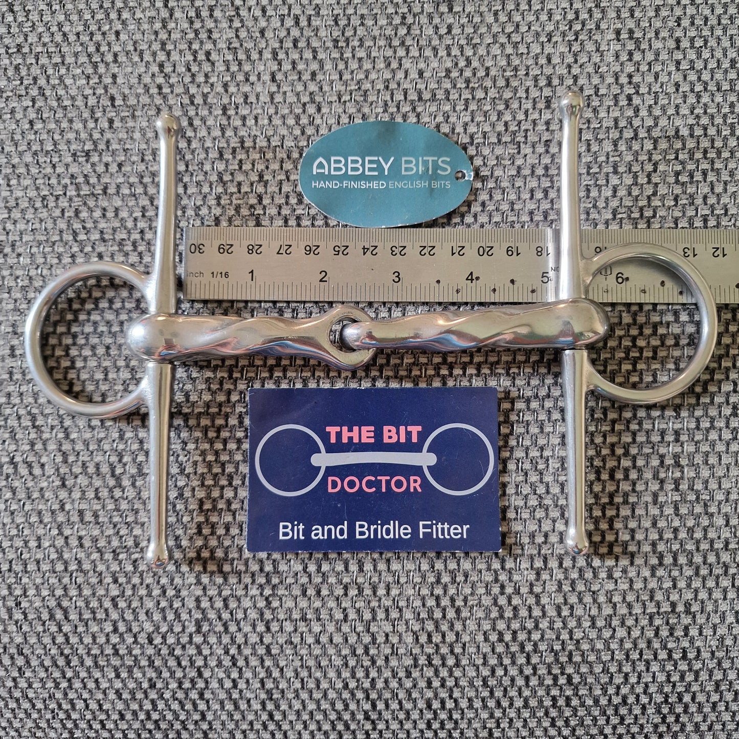 5" new abbey custom twisted full cheek snaffle Bit B1392