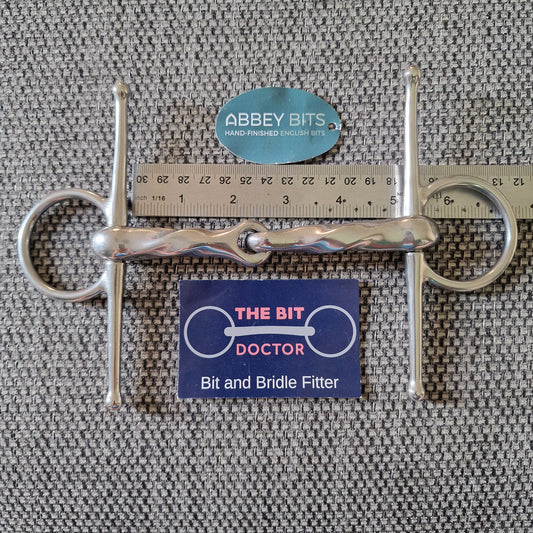 5" new abbey custom twisted full cheek snaffle Bit B1392